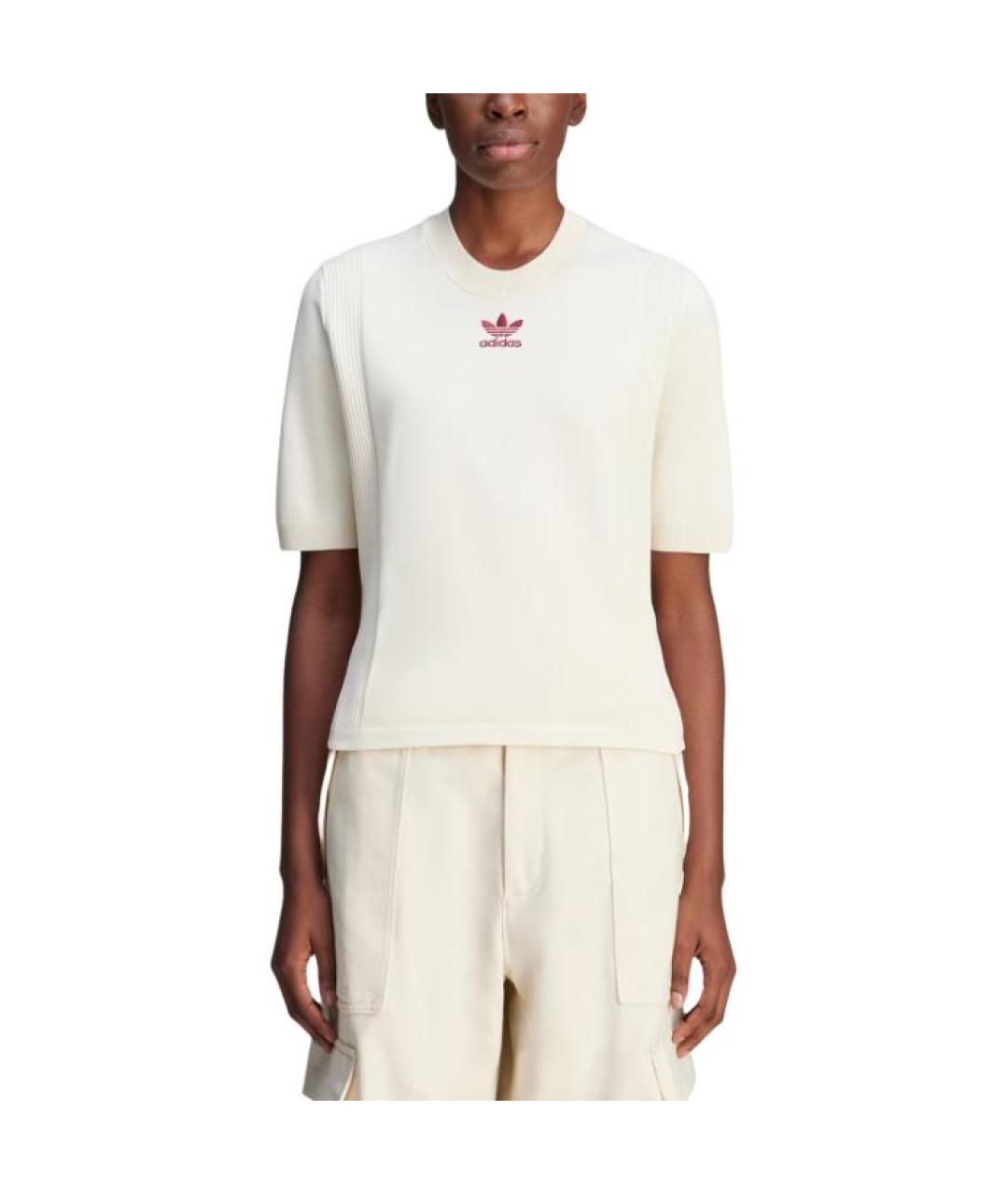 ADIDAS Белая футболка, фото 4