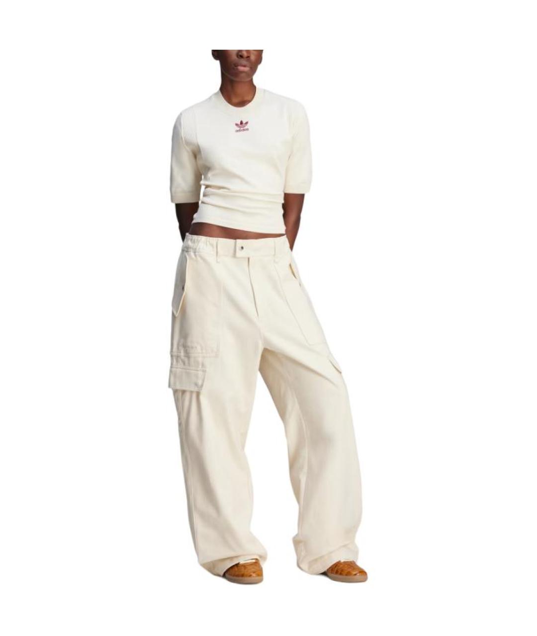 ADIDAS Белая футболка, фото 3