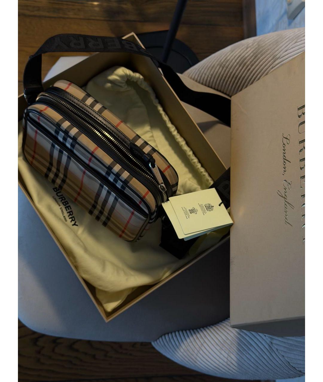 BURBERRY Мульти тканевая барсетка, фото 4