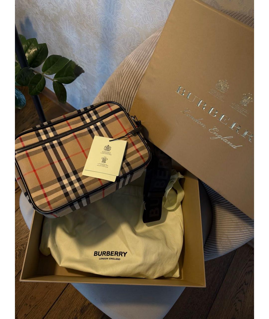 BURBERRY Мульти тканевая барсетка, фото 3