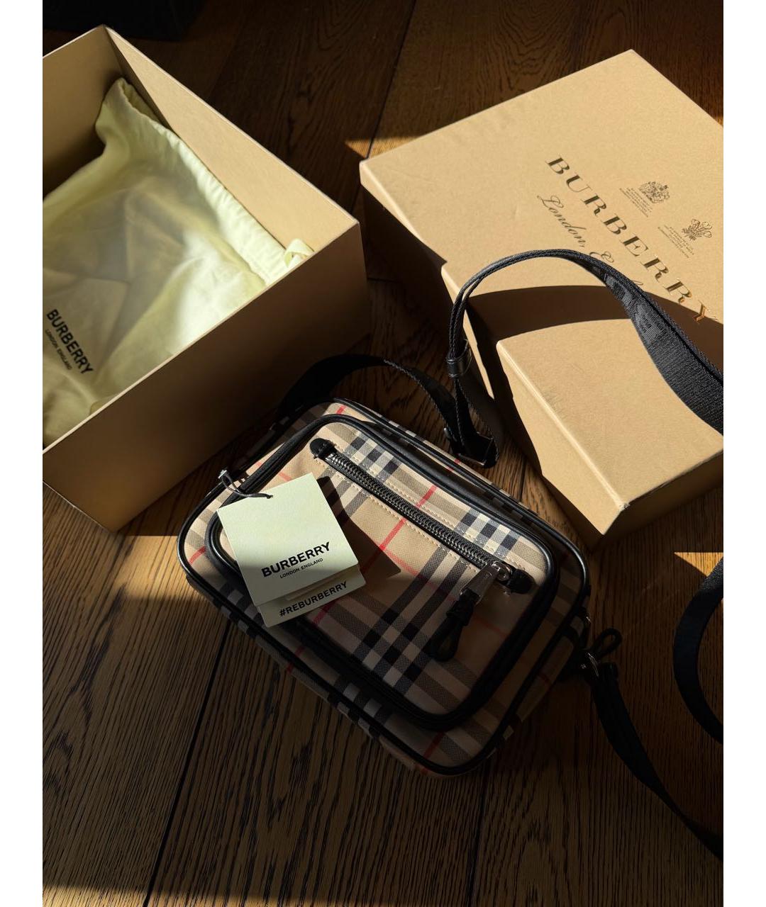 BURBERRY Мульти тканевая барсетка, фото 2