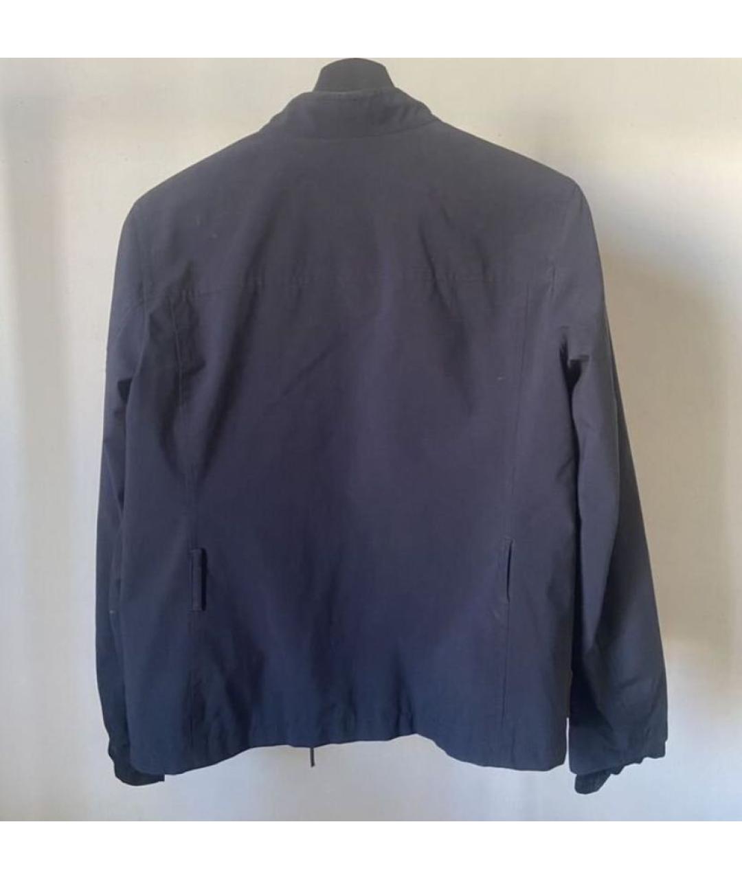 PRADA Темно-синяя полиэстеровая куртка, фото 3