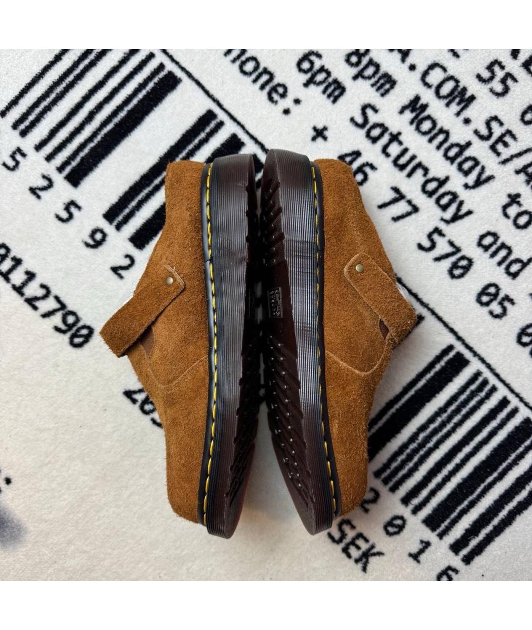 DR. MARTENS Коричневые замшевые лоферы, фото 3