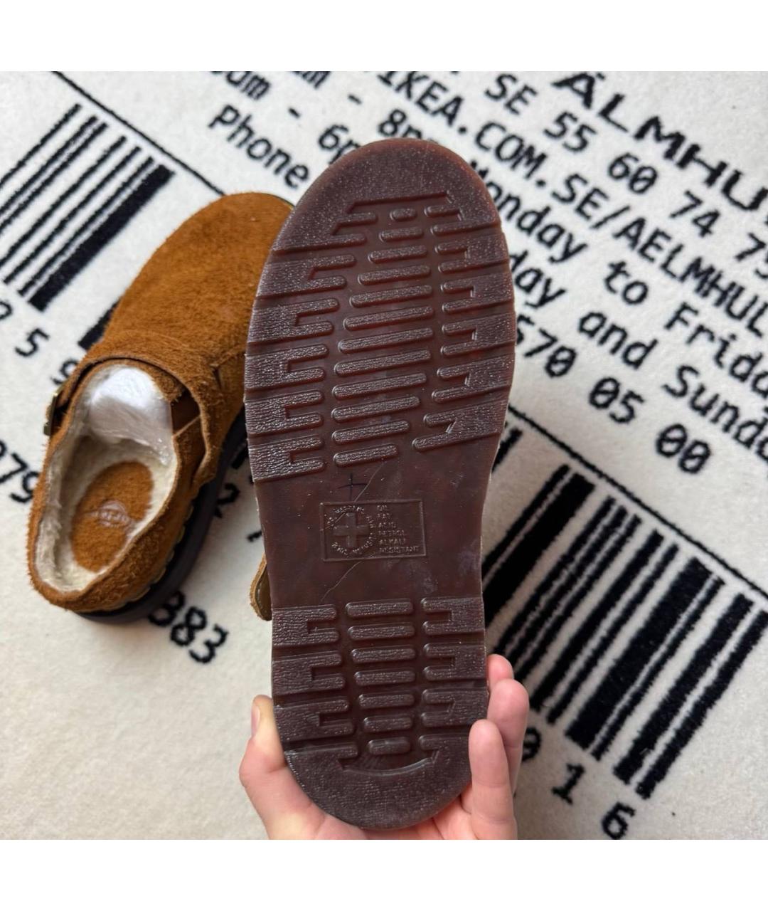 DR. MARTENS Коричневые замшевые лоферы, фото 5