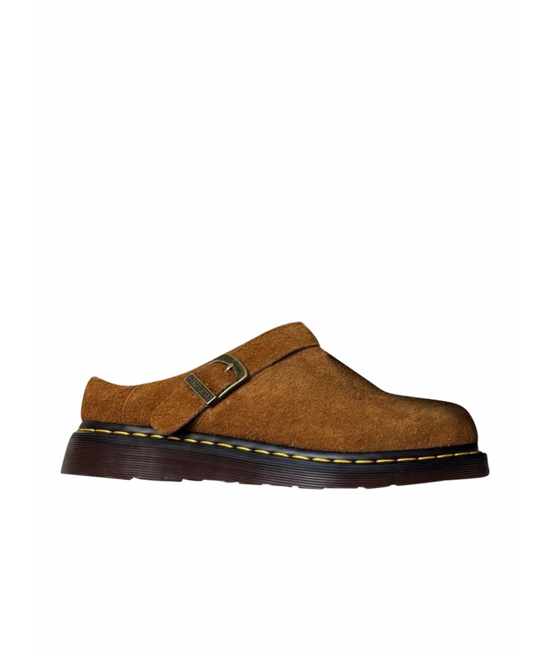DR. MARTENS Коричневые замшевые лоферы, фото 1