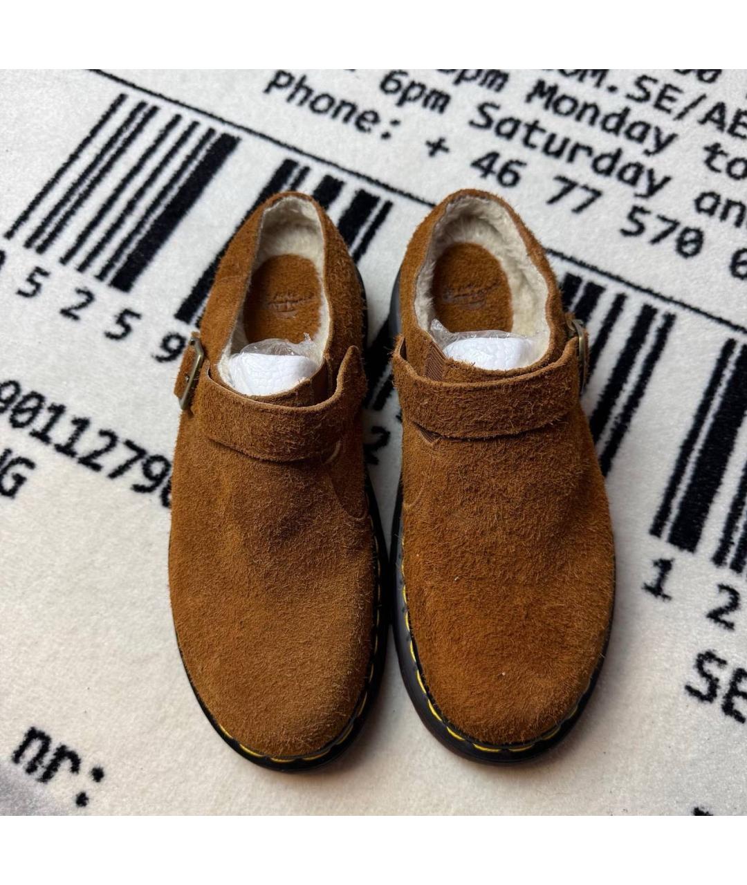 DR. MARTENS Коричневые замшевые лоферы, фото 2