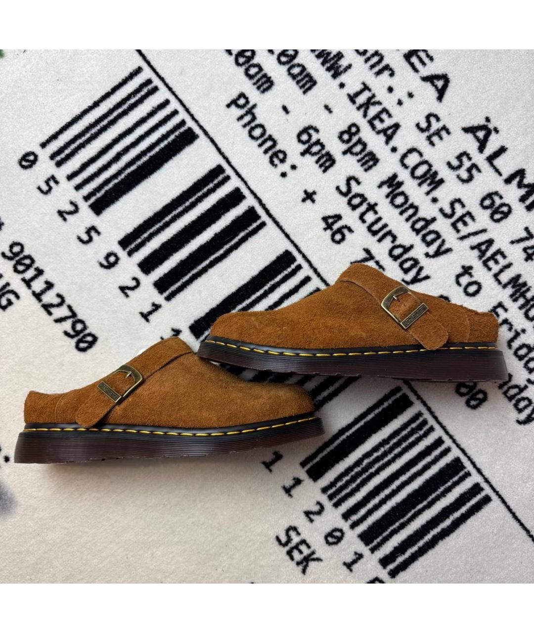 DR. MARTENS Коричневые замшевые лоферы, фото 6