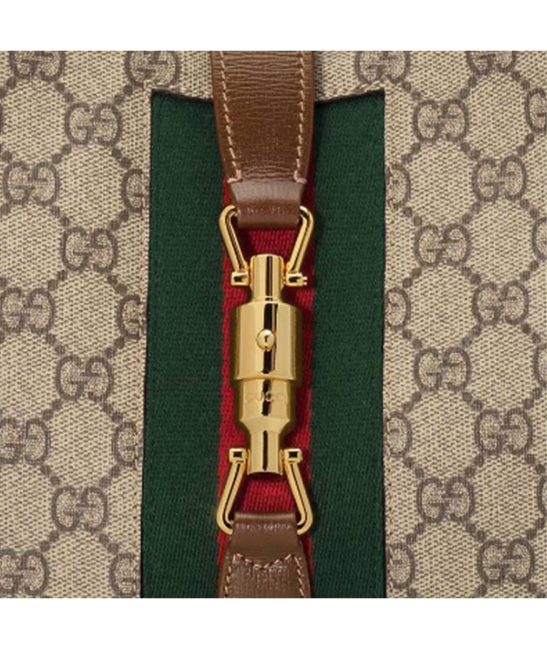 GUCCI Коричневая канва сумка через плечо, фото 5
