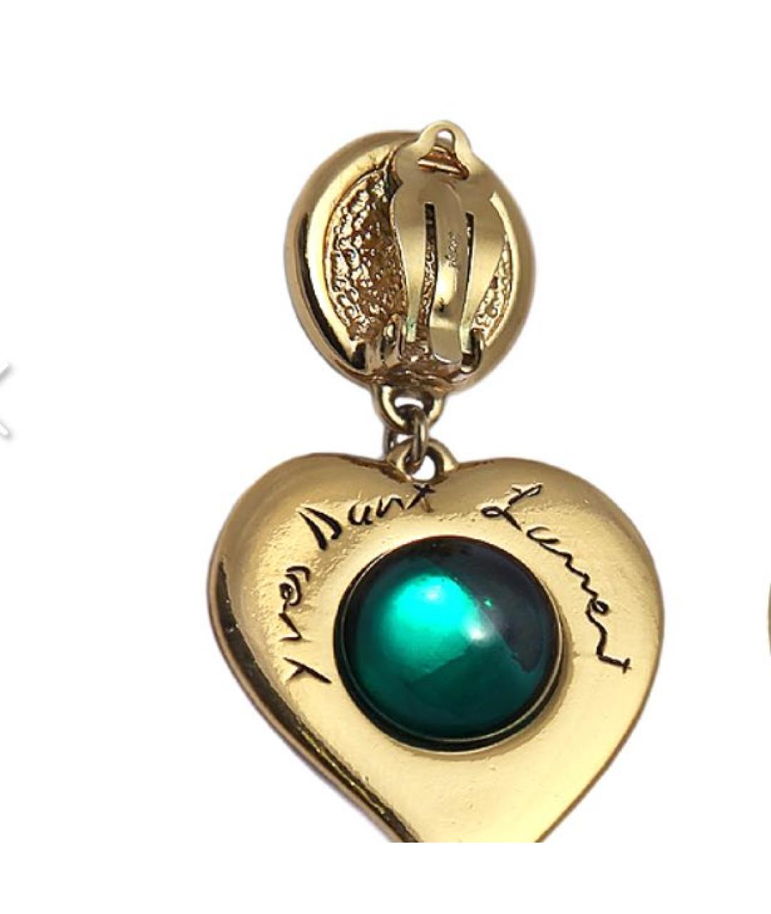 SAINT LAURENT Мульти позолоченные клипсы, фото 3