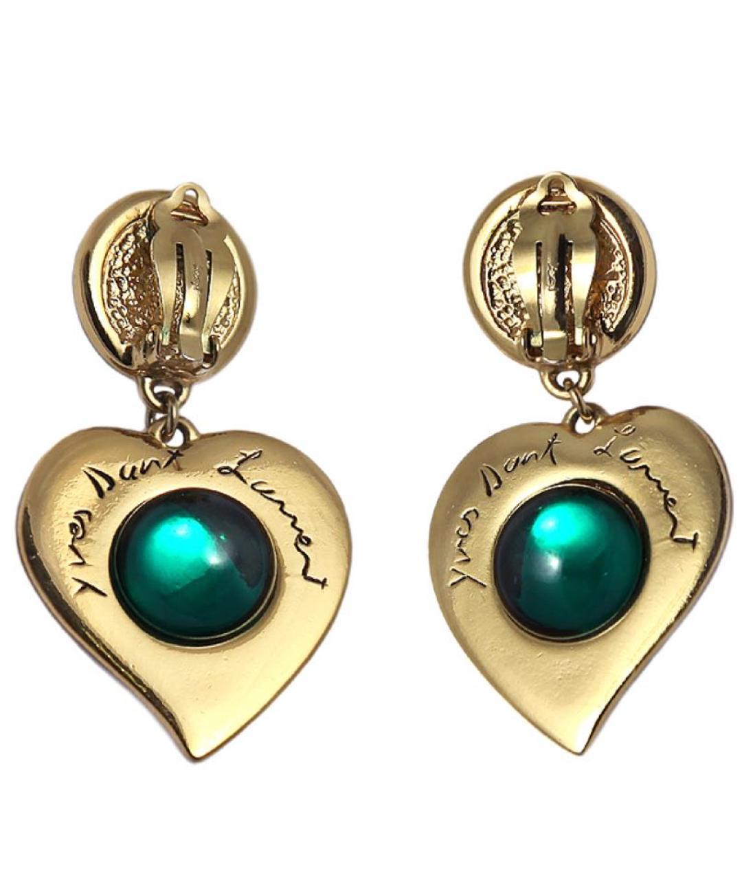 SAINT LAURENT Мульти позолоченные клипсы, фото 2