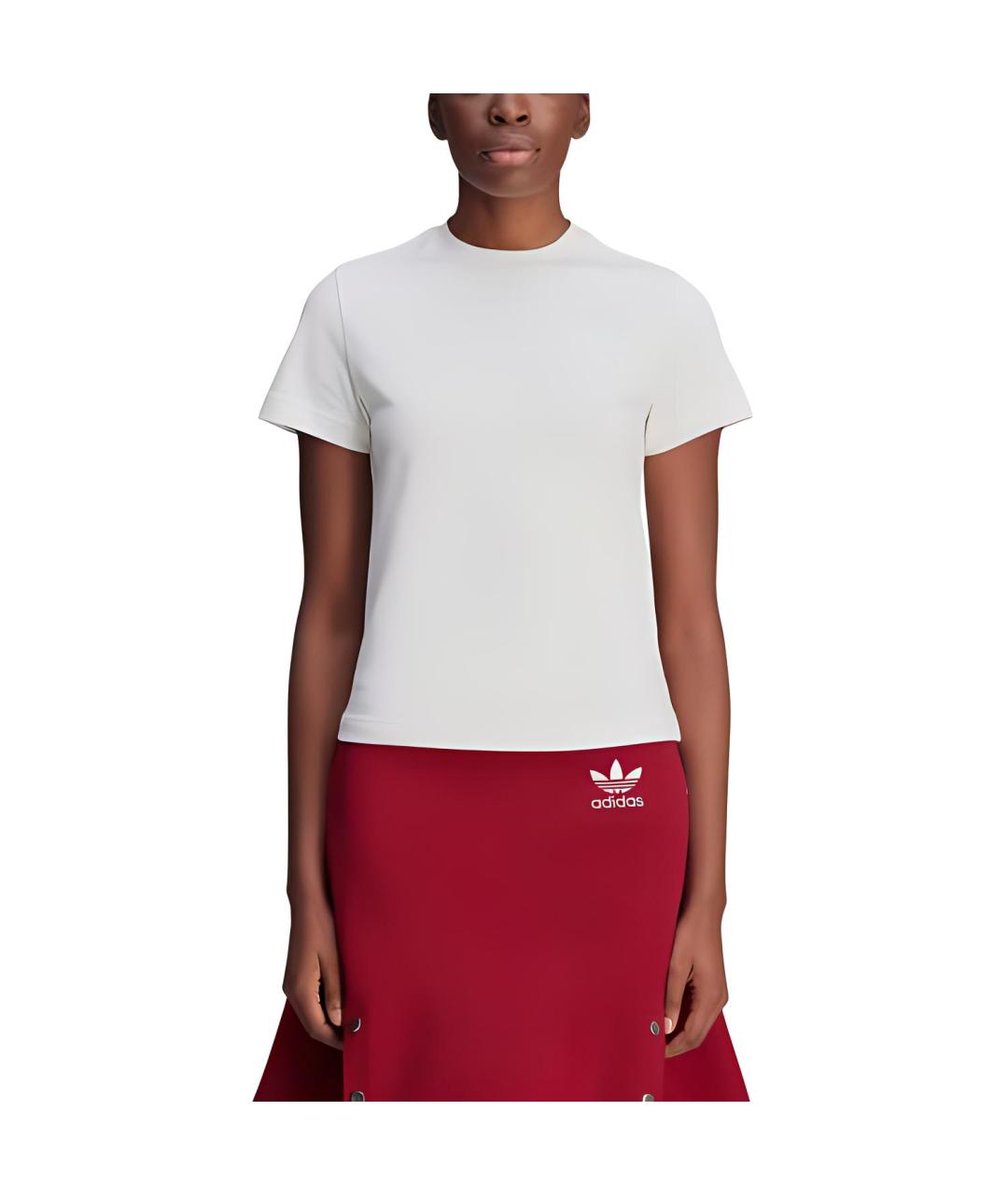 ADIDAS Белая футболка, фото 4
