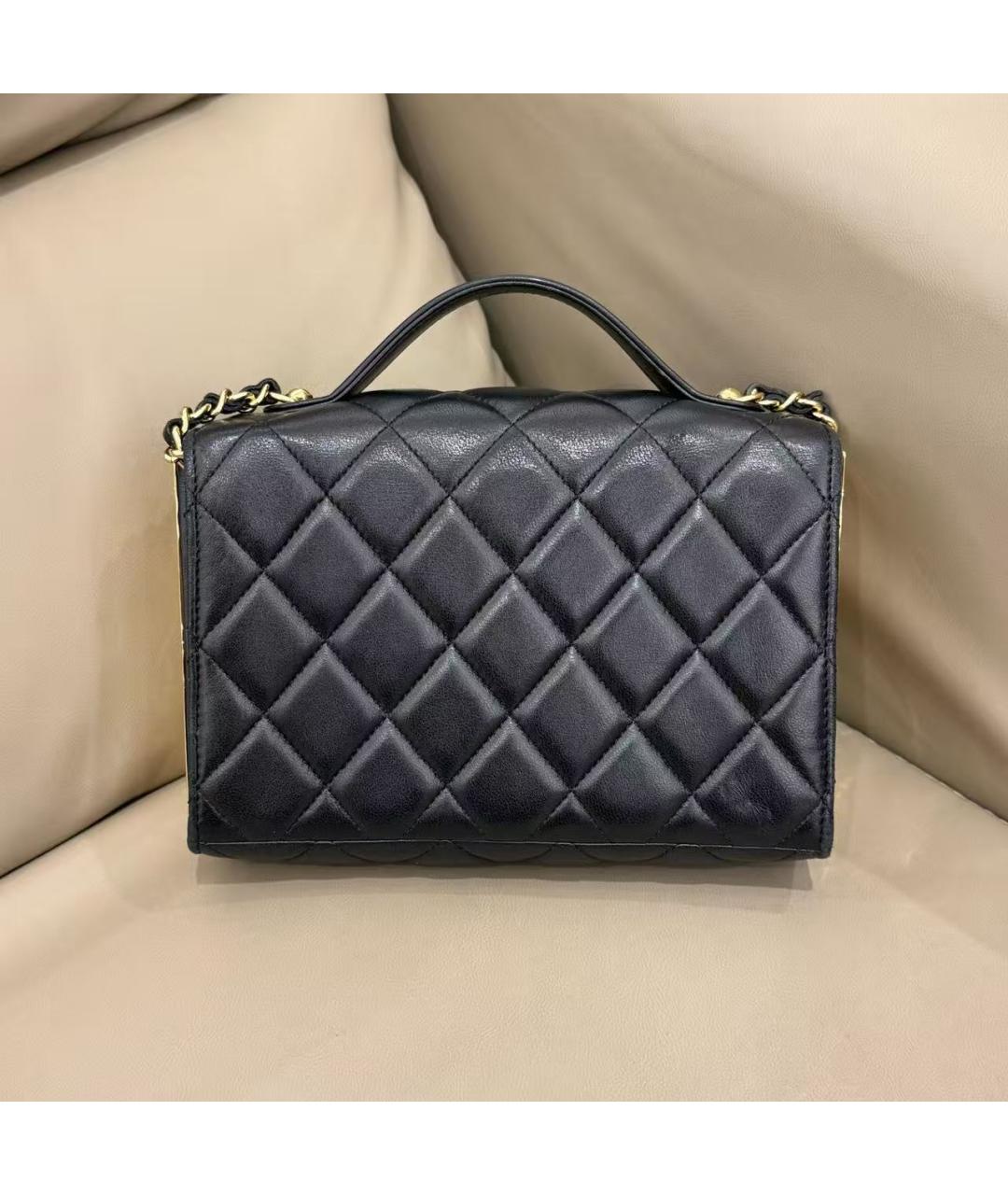 CHANEL Черная кожаная сумка через плечо, фото 3