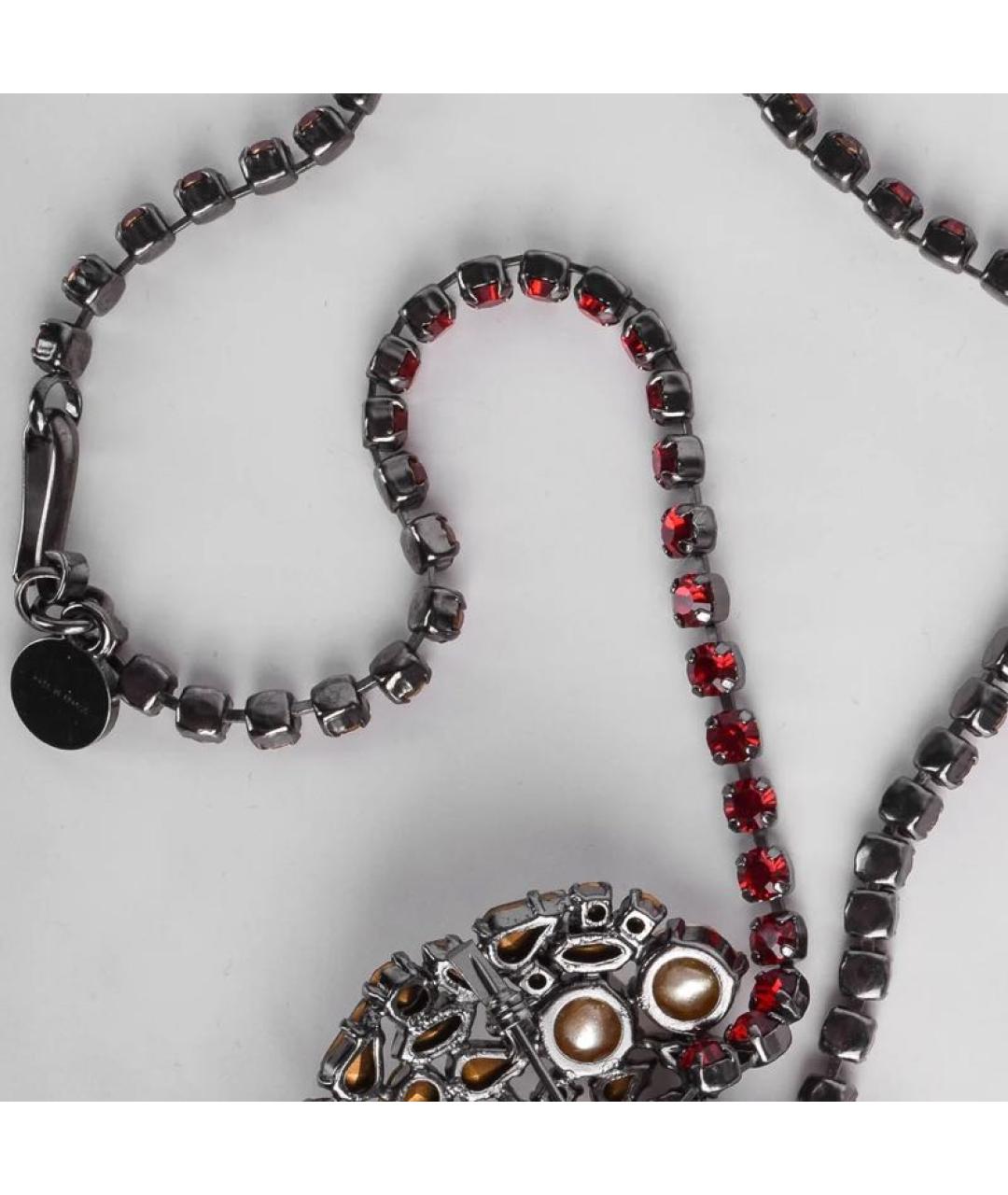 SAINT LAURENT Бордовое колье, фото 2