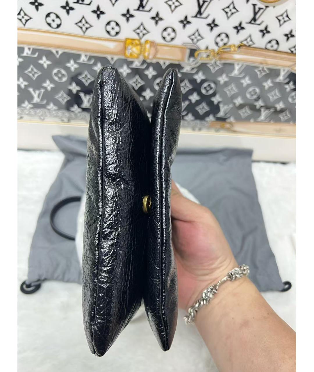 BALENCIAGA Черная кожаная сумка через плечо, фото 5