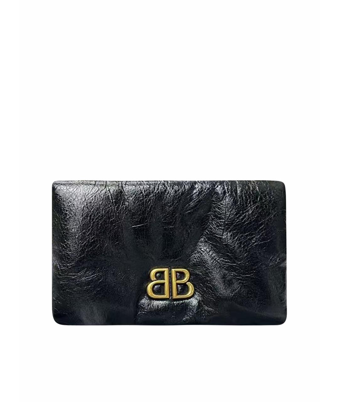 BALENCIAGA Черная кожаная сумка через плечо, фото 1