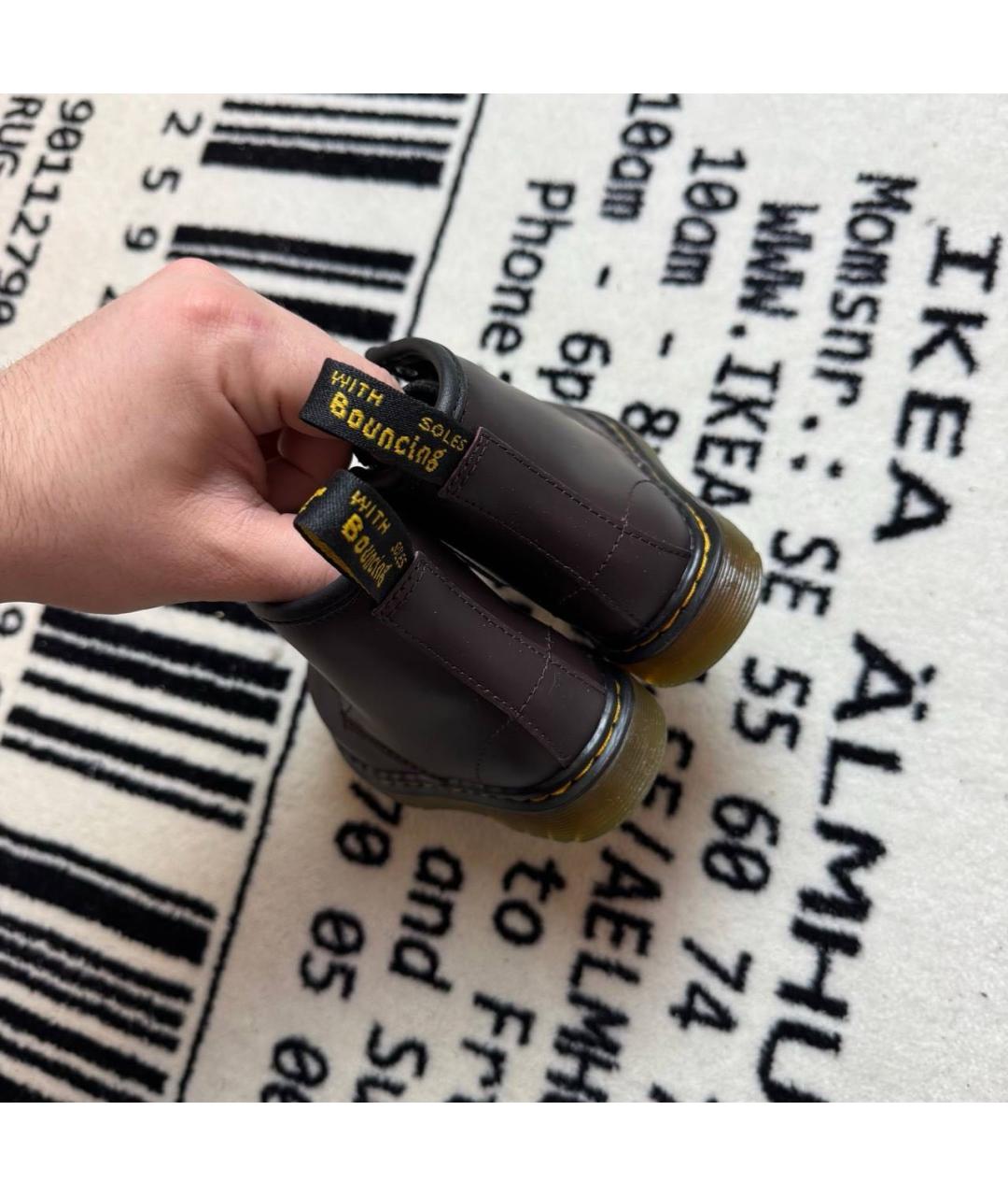 DR. MARTENS Коричневые кожаные ботинки, фото 4