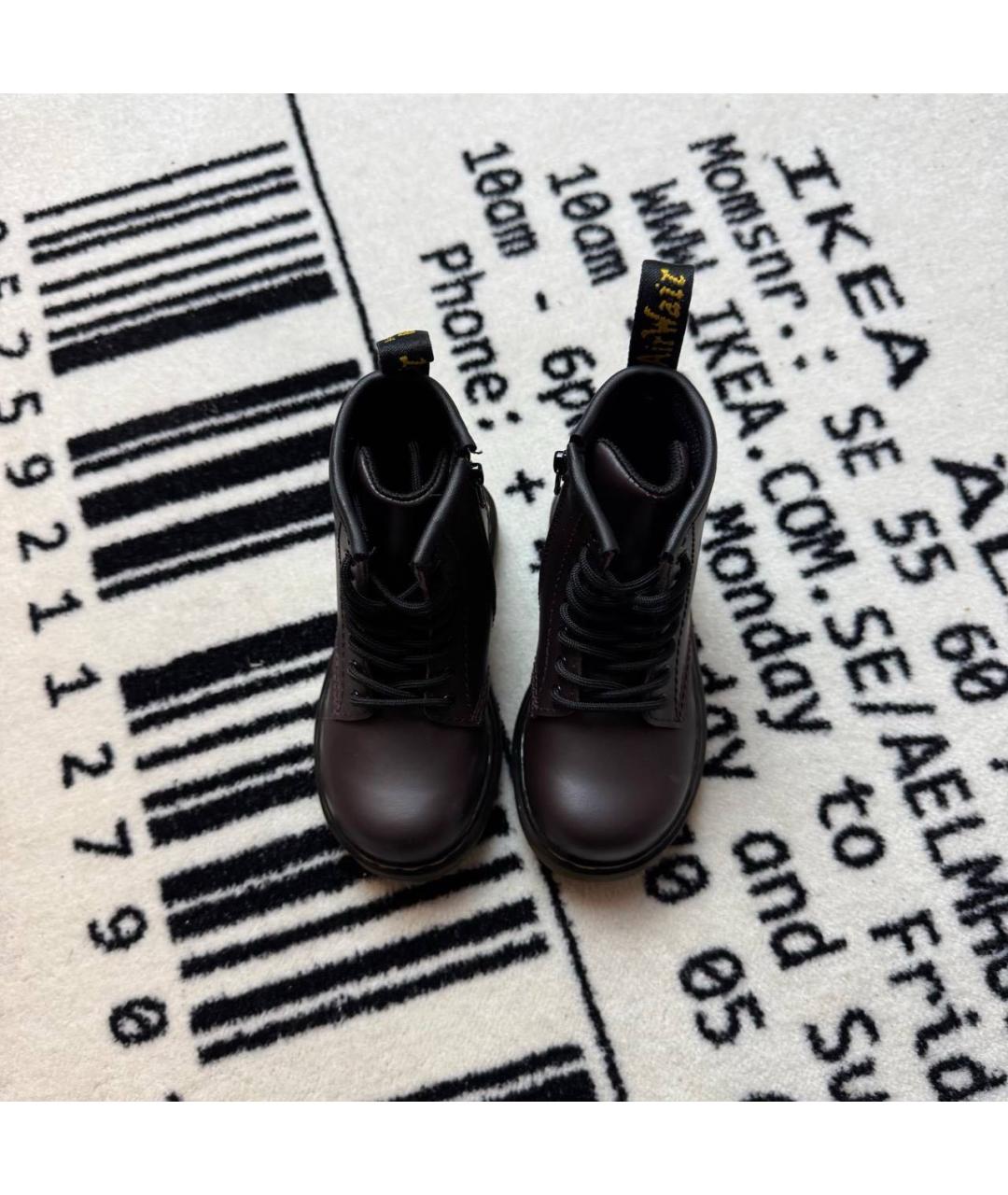 DR. MARTENS Коричневые кожаные ботинки, фото 2