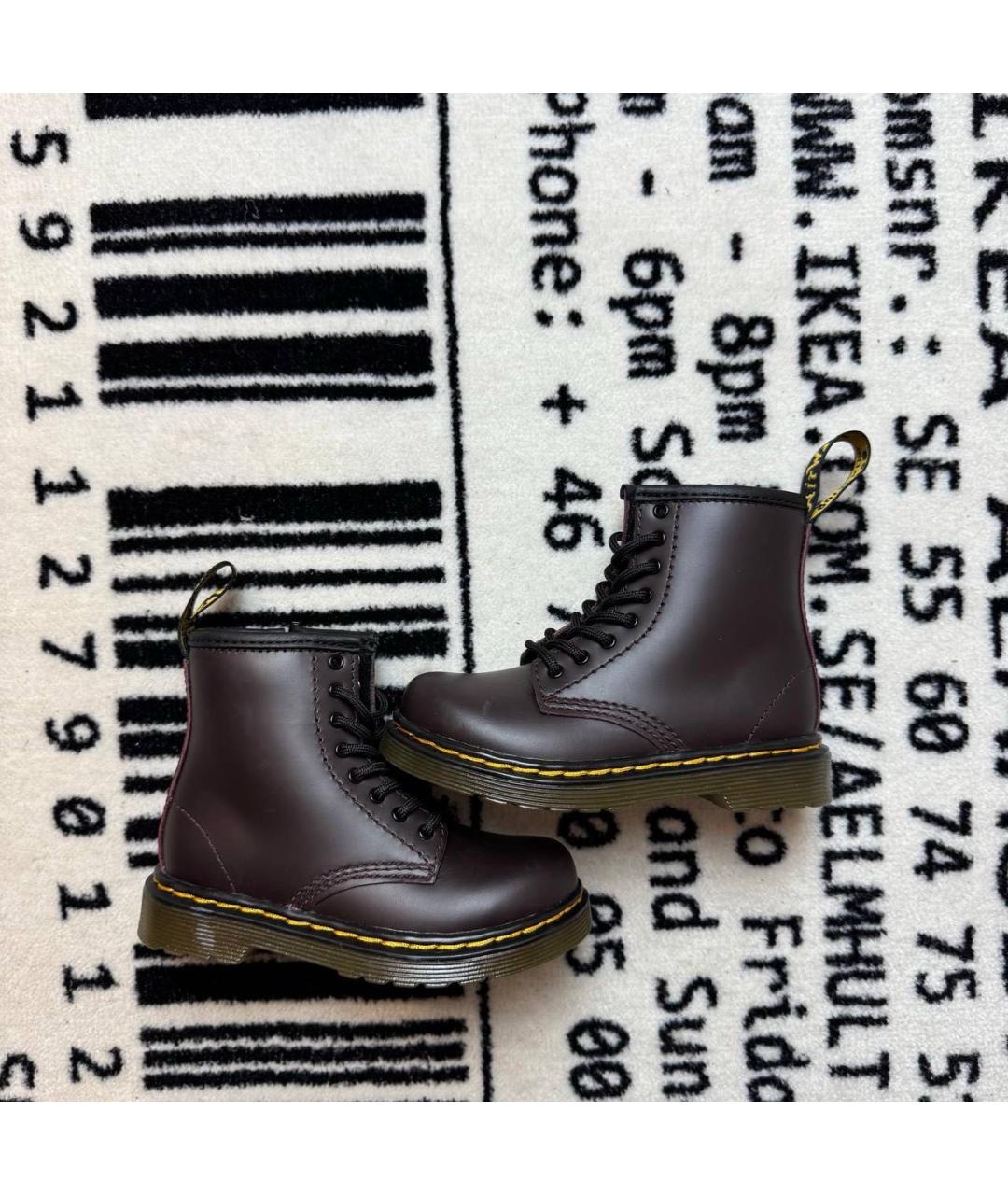 DR. MARTENS Коричневые кожаные ботинки, фото 6