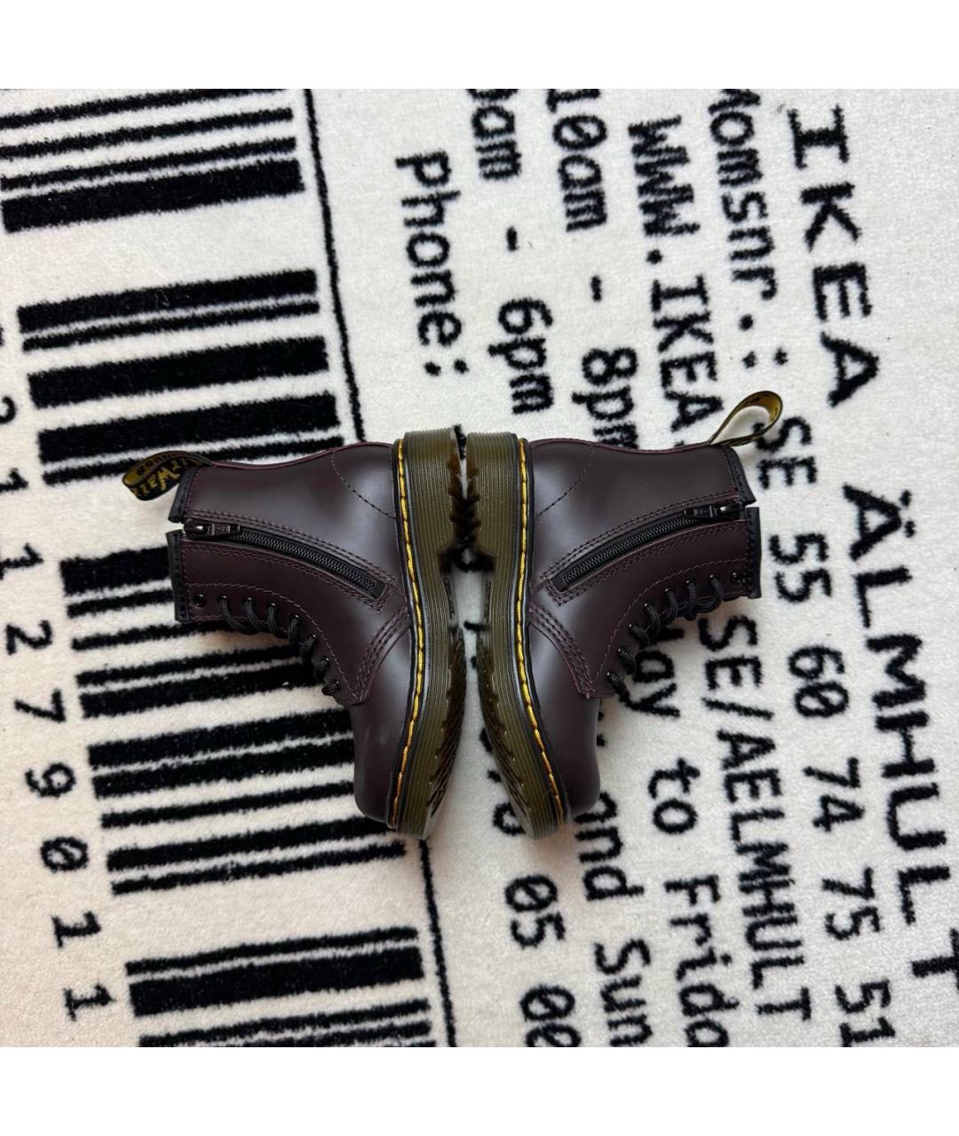 DR. MARTENS Коричневые кожаные ботинки, фото 3