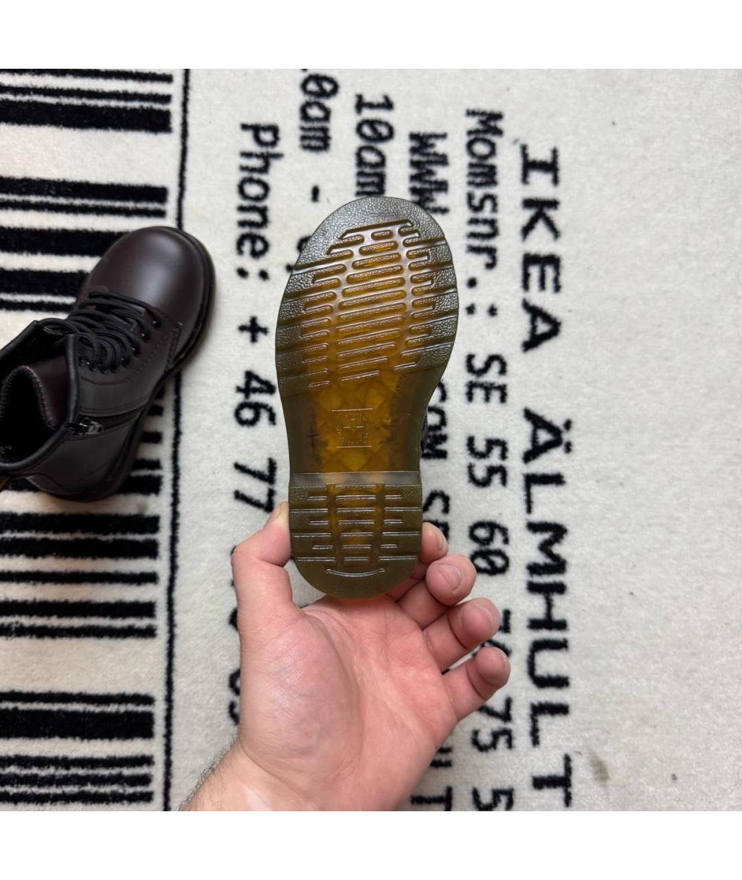 DR. MARTENS Коричневые кожаные ботинки, фото 5