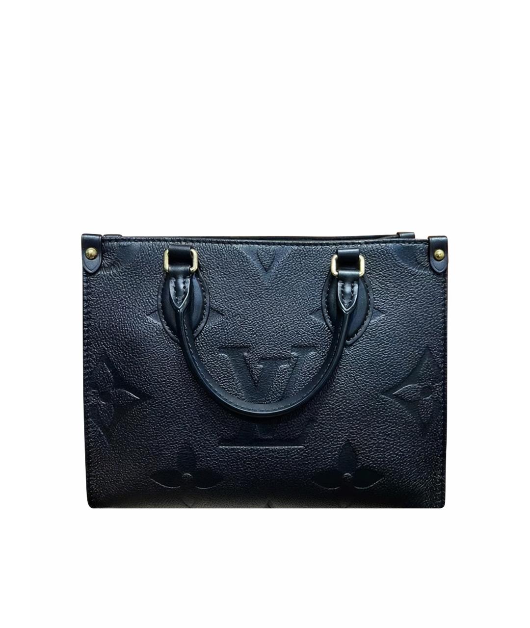 LOUIS VUITTON Черная кожаная сумка через плечо, фото 1