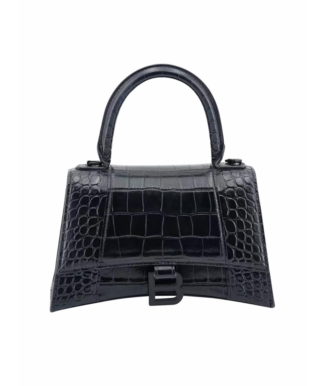 BALENCIAGA Черная кожаная сумка через плечо, фото 1