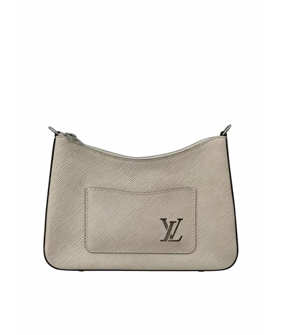 LOUIS VUITTON Бежевая кожаная сумка через плечо, фото 1