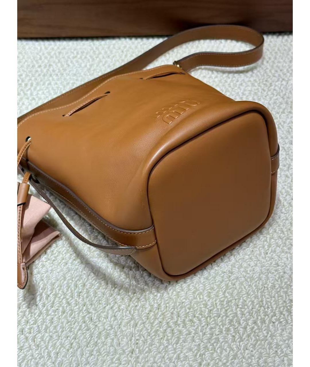 MIU MIU Кожаная сумка через плечо, фото 4