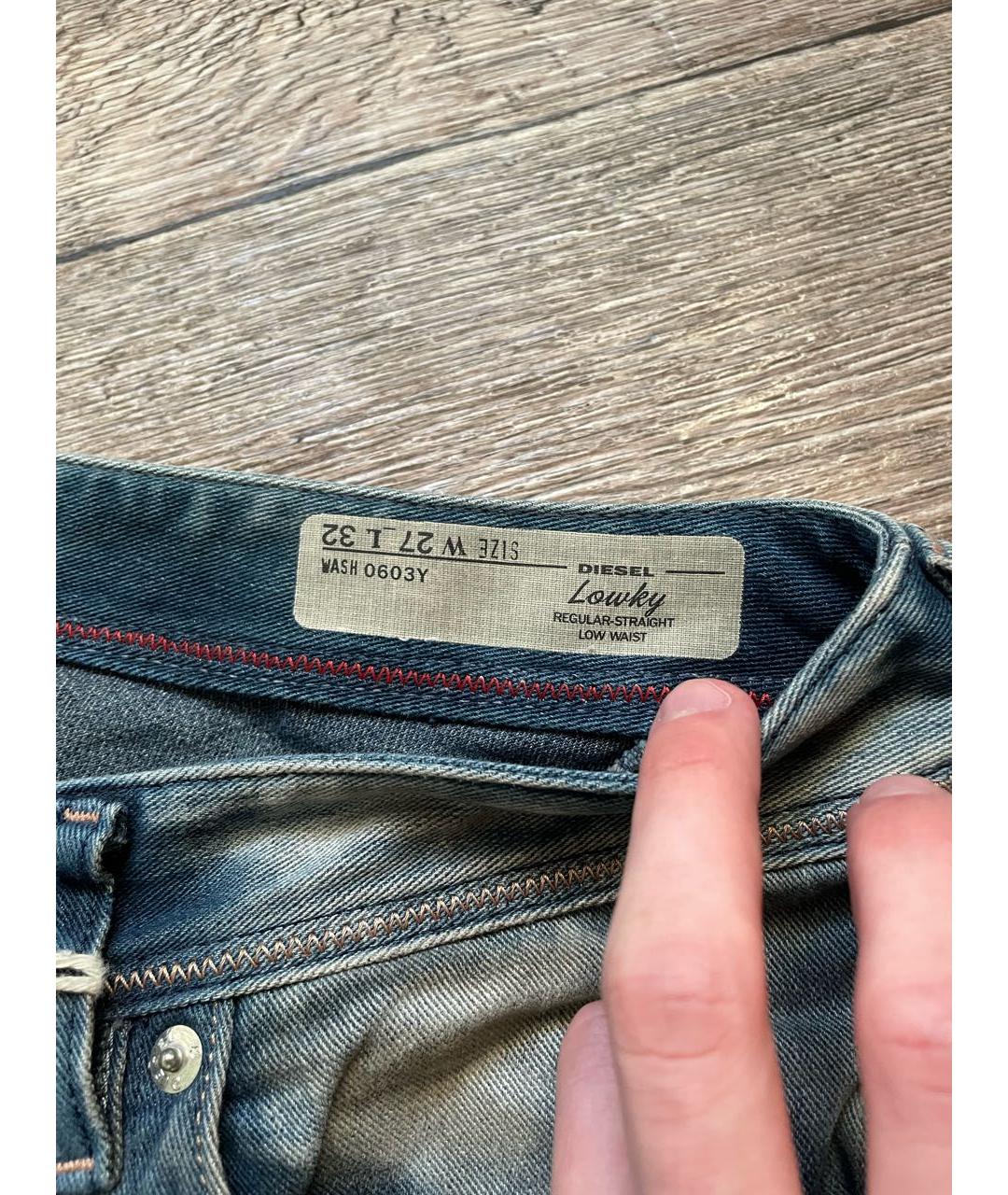 DIESEL Мульти хлопковые прямые джинсы, фото 4