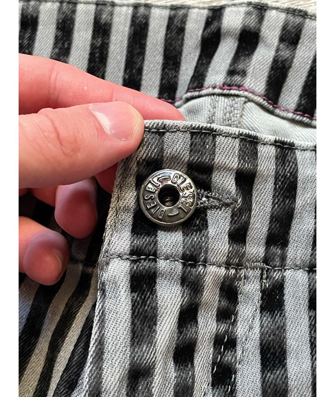 DIESEL Мульти хлопко-эластановые брюки узкие, фото 5