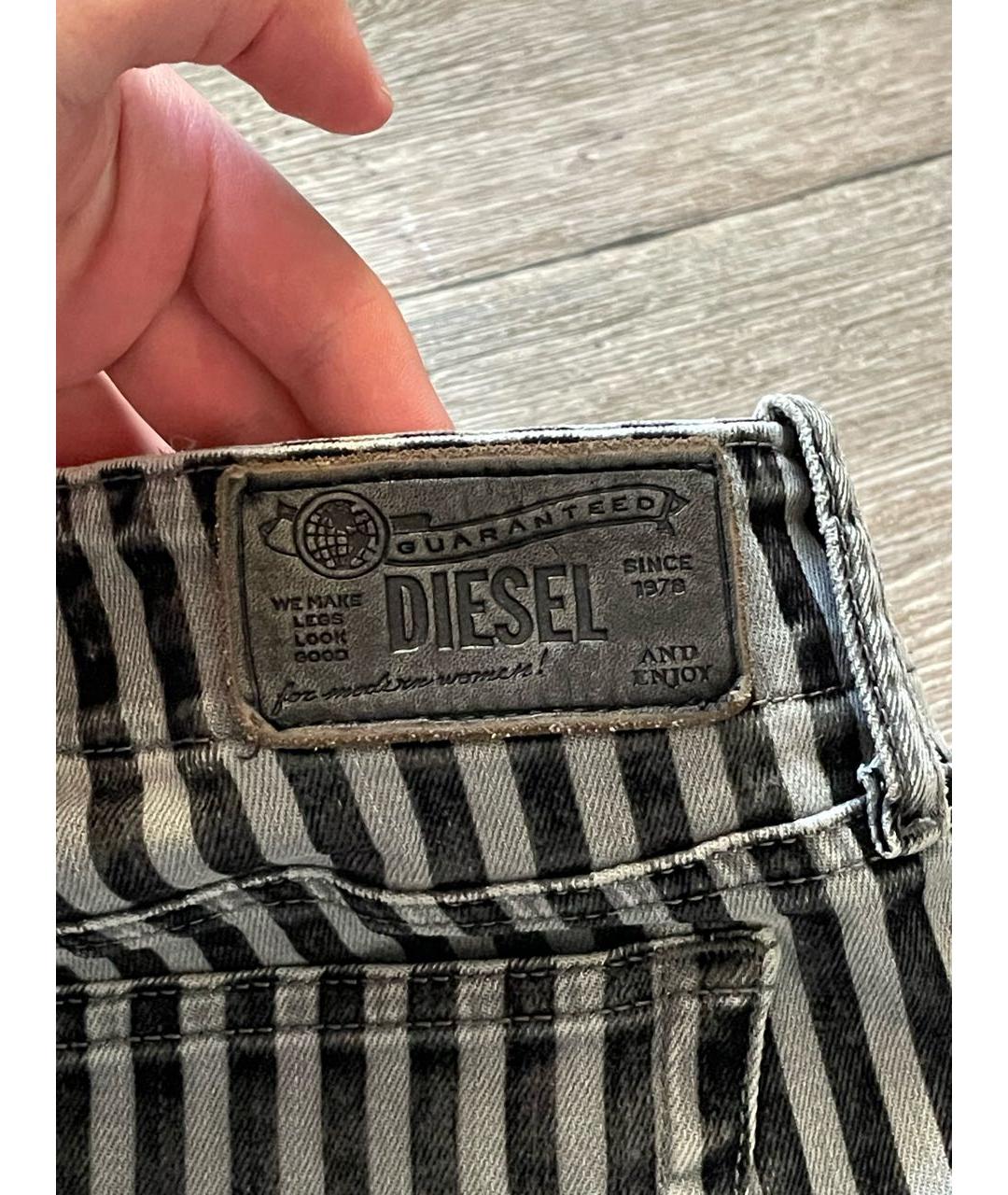 DIESEL Мульти хлопко-эластановые брюки узкие, фото 8