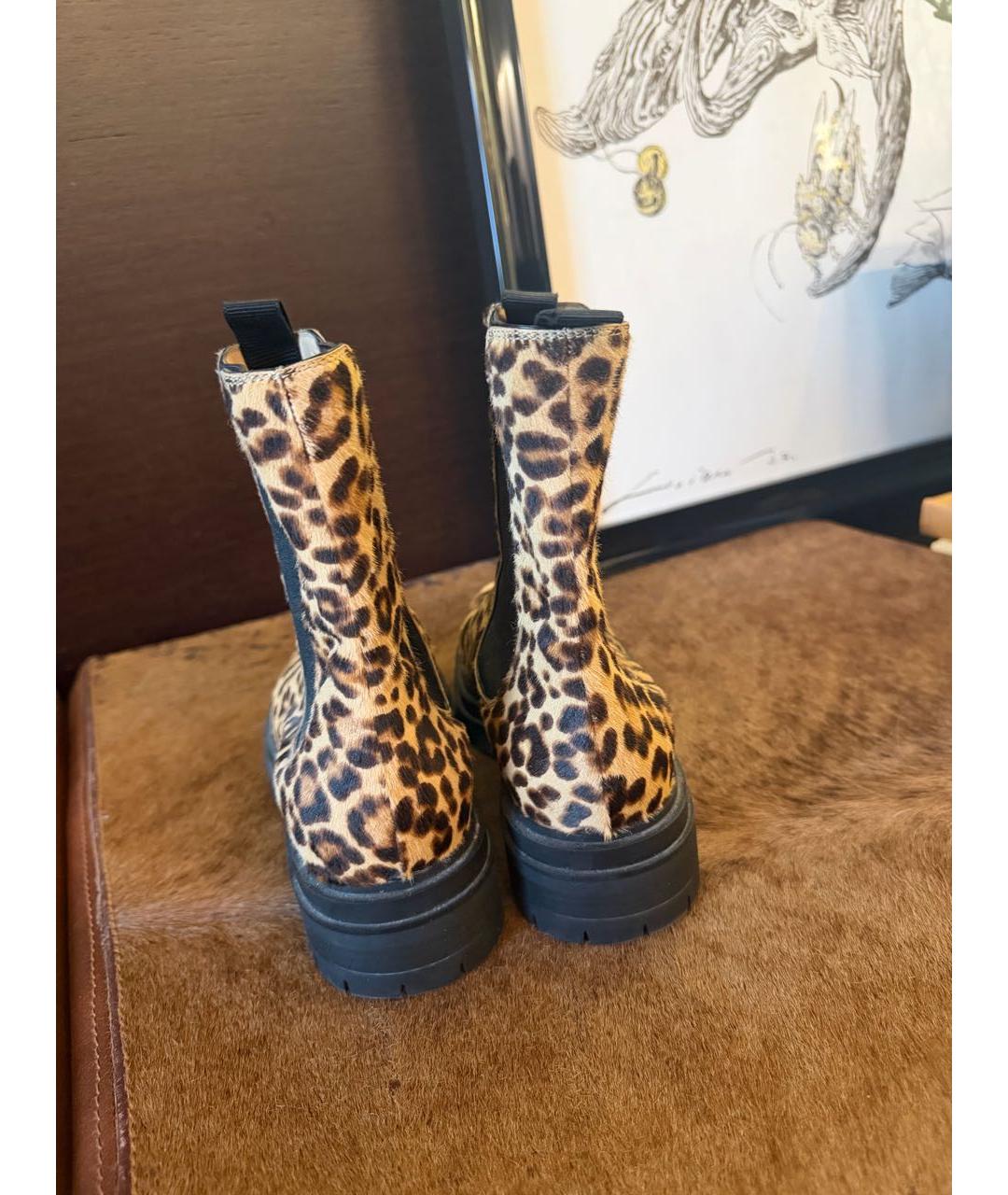 GIANVITO ROSSI Коричневые ботинки из экзотической кожи, фото 4