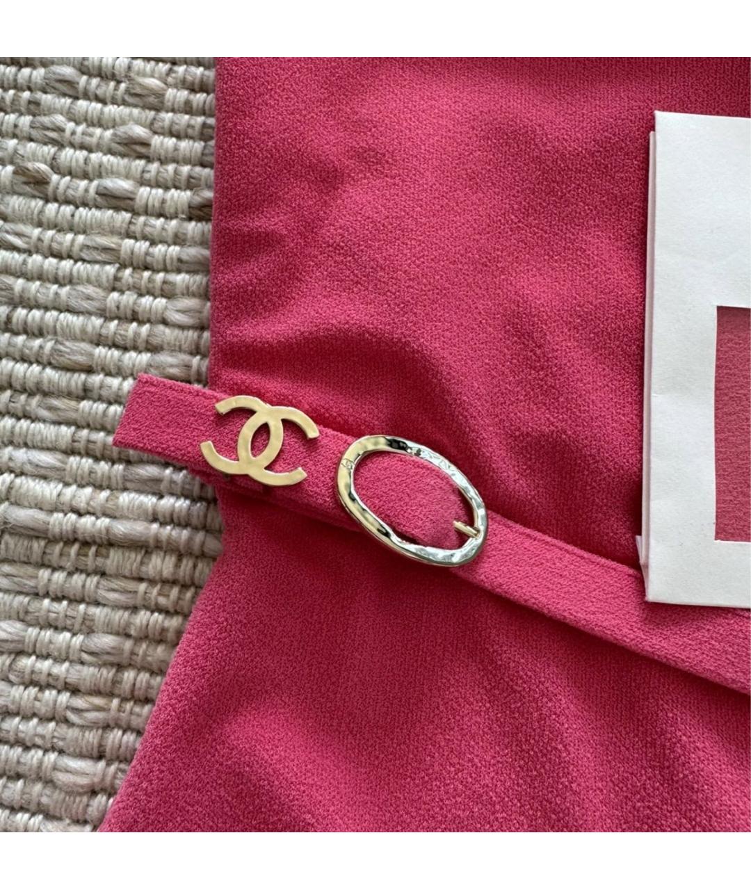 CHANEL Коралловый вискозный купальник, фото 4