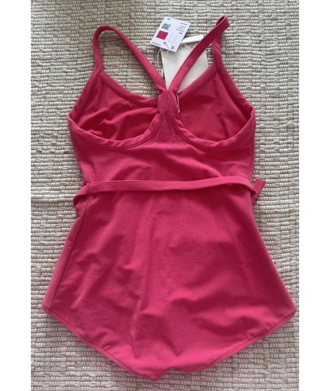 CHANEL Коралловый вискозный купальник, фото 2