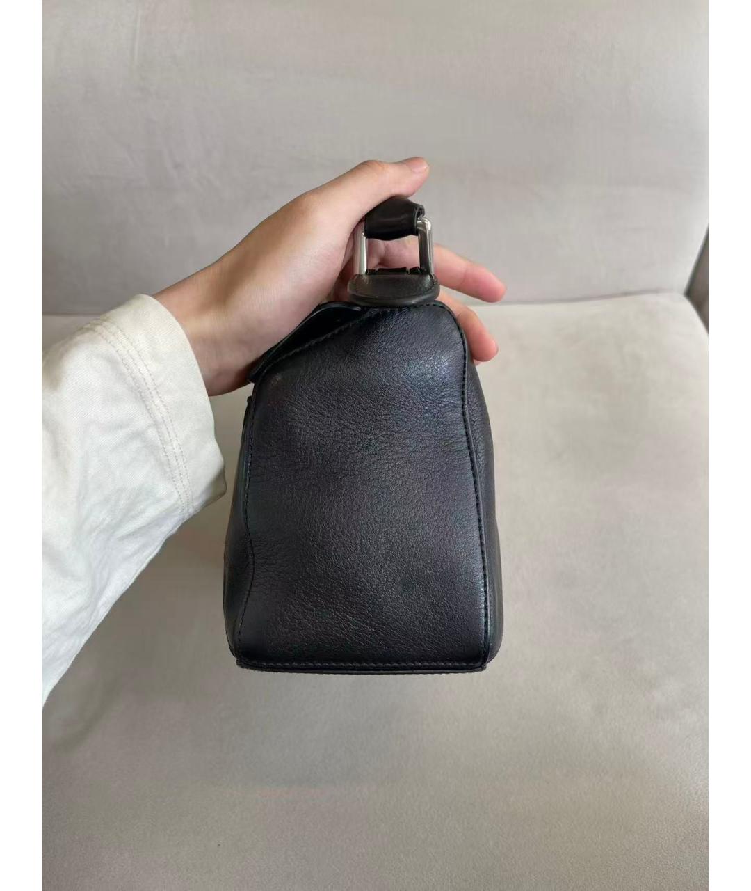 LOEWE Черная кожаная сумка через плечо, фото 6