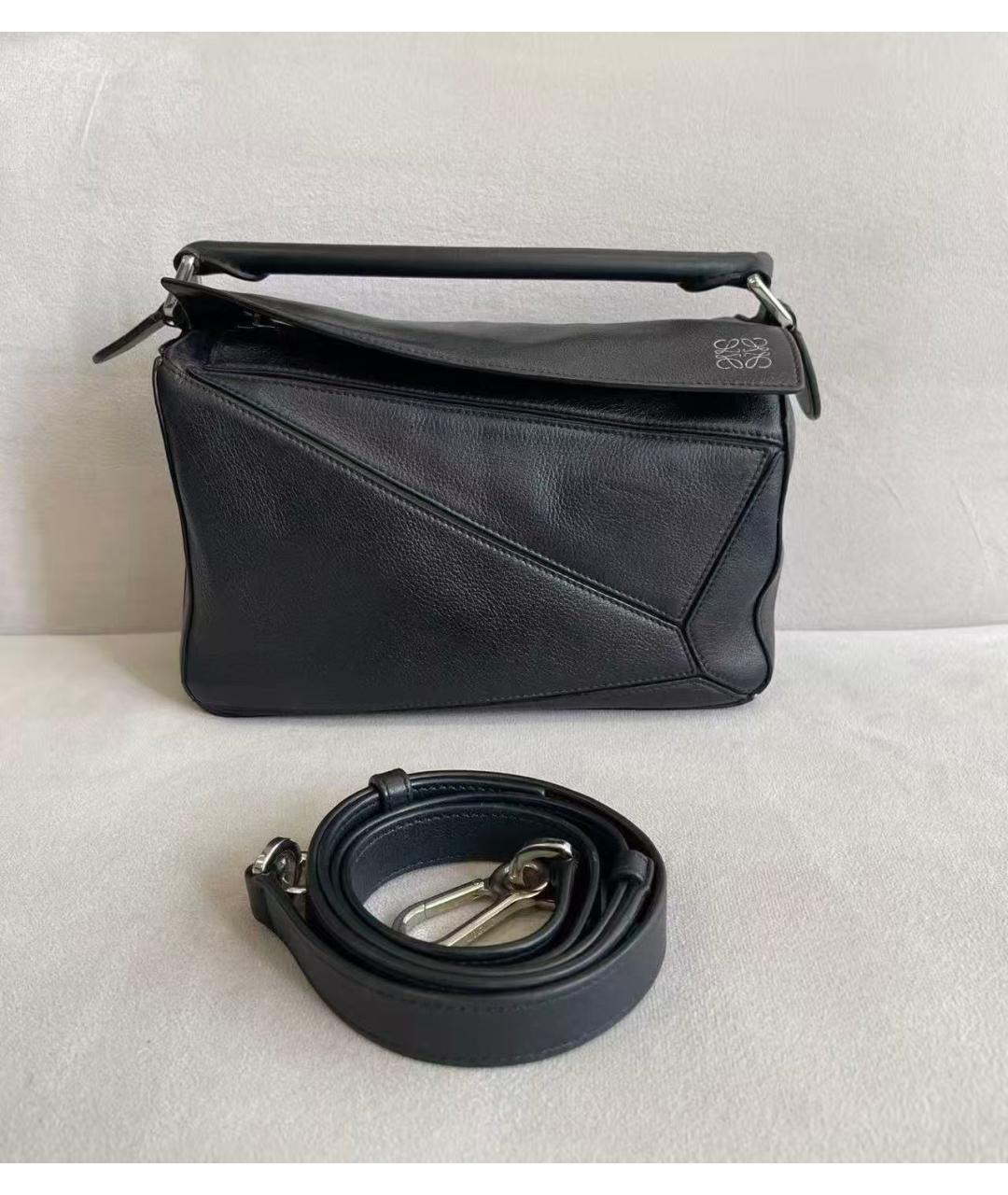 LOEWE Черная кожаная сумка через плечо, фото 2