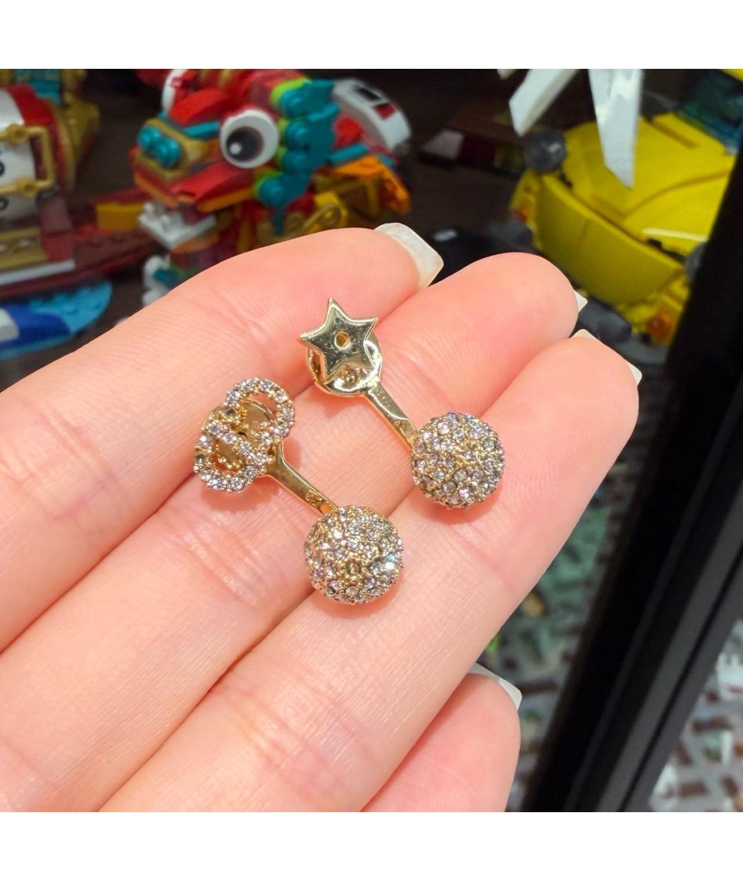 CHRISTIAN DIOR Золотые серьги, фото 2