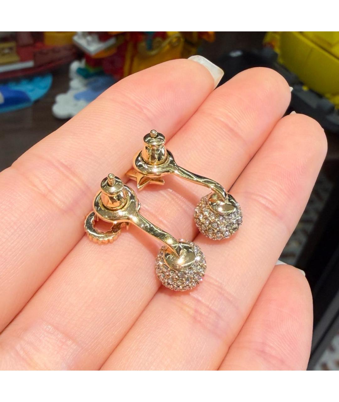 CHRISTIAN DIOR Золотые серьги, фото 3