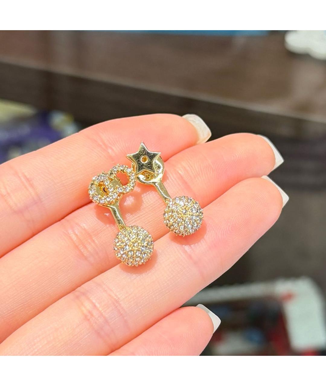 CHRISTIAN DIOR Золотые серьги, фото 4