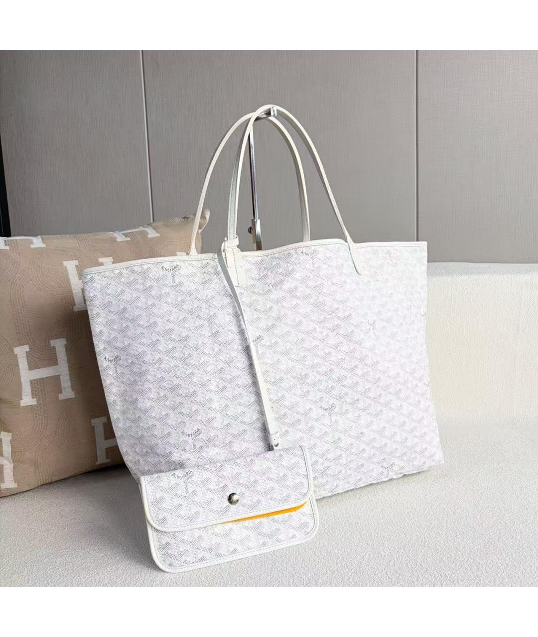 GOYARD Белая сумка тоут, фото 6