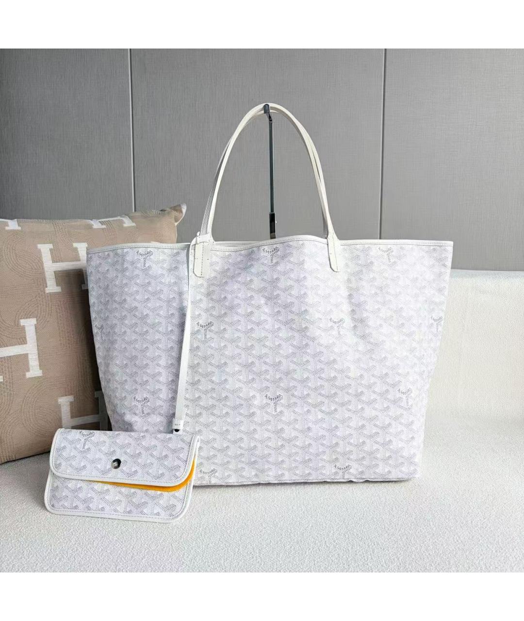 GOYARD Белая сумка тоут, фото 3