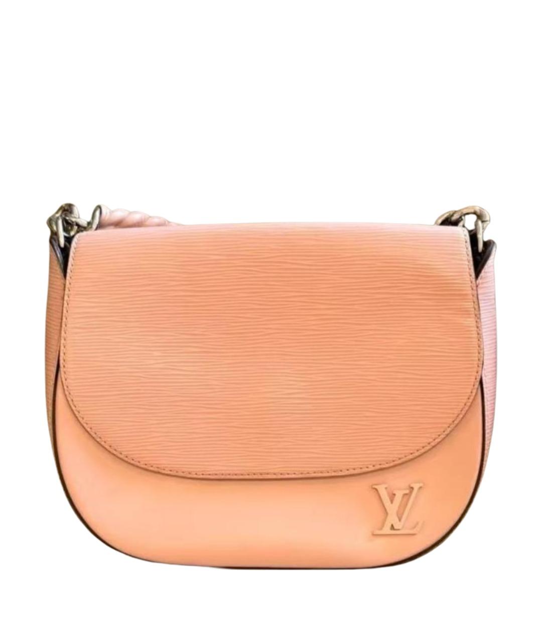 LOUIS VUITTON Коралловая кожаная сумка через плечо, фото 1