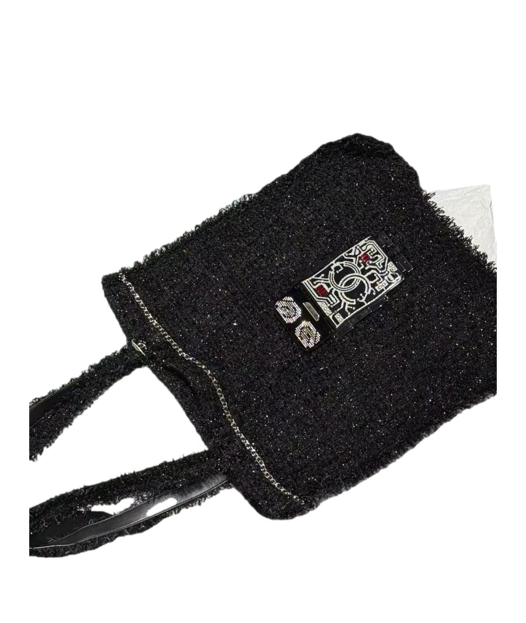 CHANEL Черная сумка через плечо, фото 7