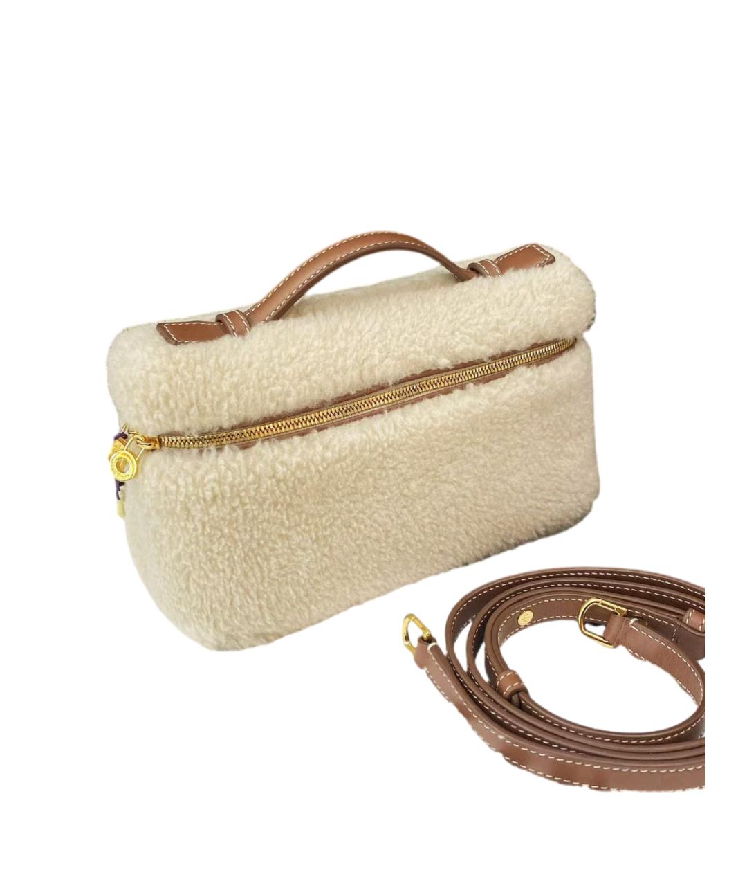 LORO PIANA Бежевая сумка через плечо, фото 7