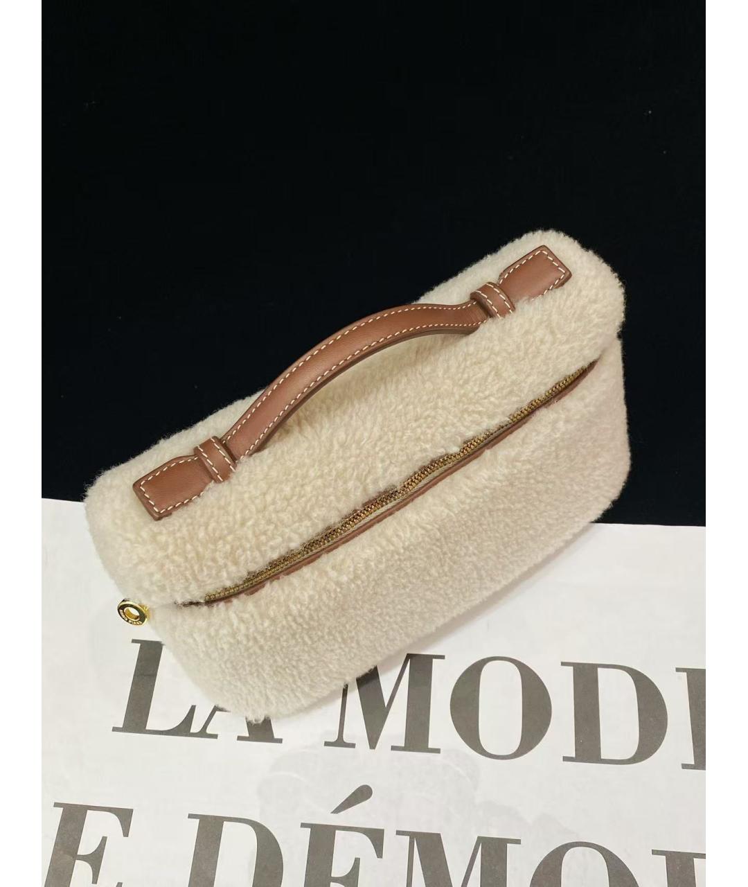 LORO PIANA Бежевая сумка через плечо, фото 4