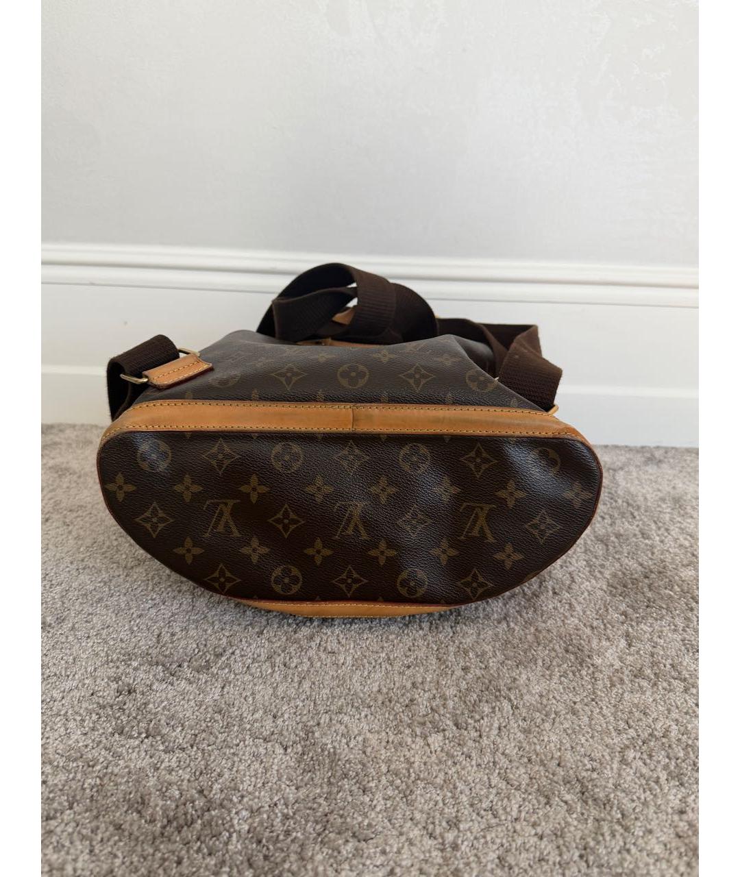 LOUIS VUITTON Коричневый синтетический рюкзак, фото 4