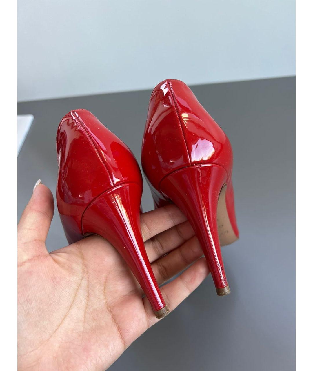 SERGIO ROSSI Красные туфли из лакированной кожи, фото 4