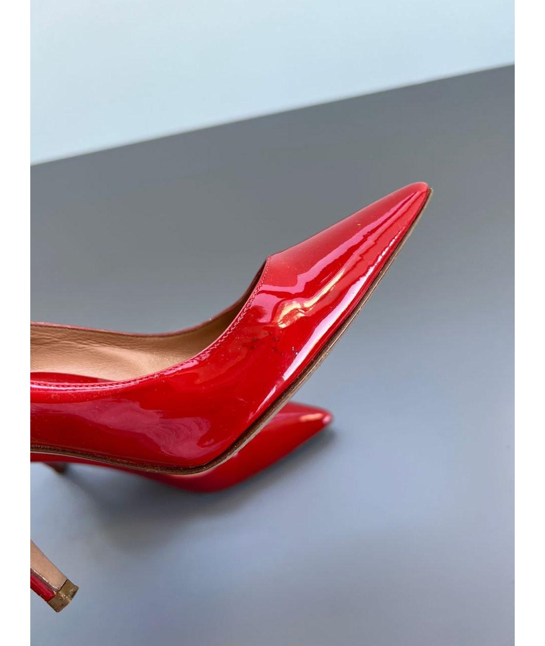 SERGIO ROSSI Красные туфли из лакированной кожи, фото 6
