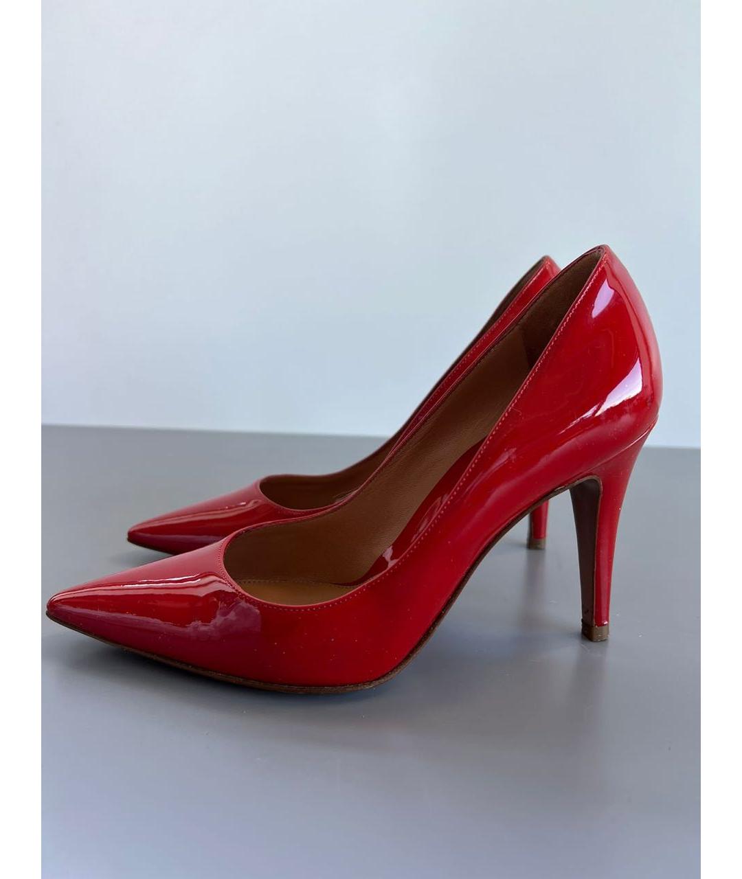 SERGIO ROSSI Красные туфли из лакированной кожи, фото 3