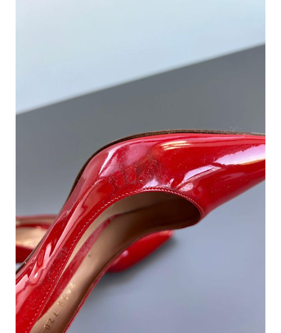 SERGIO ROSSI Красные туфли из лакированной кожи, фото 5